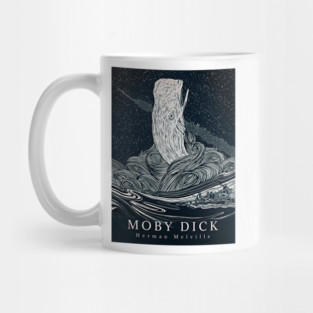 Moby Dick Book Cover by Herman Melville Mug
