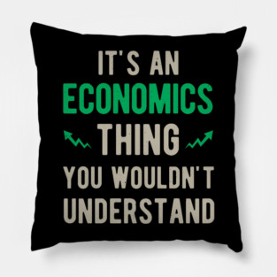 Funny Economist Economics Gift Pillow