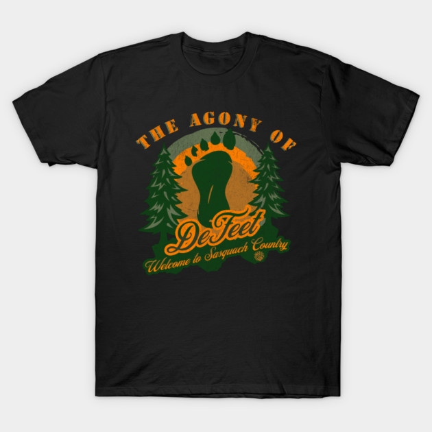 The Agony of Defeet Funny Bigfoot Sasquatch gift T-Shirt by anarchyunion