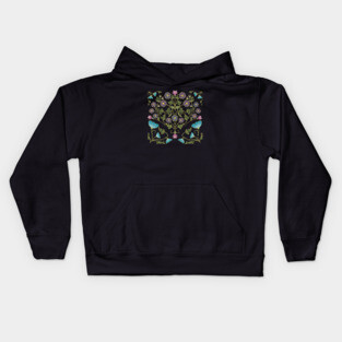 Art Nouveau Morning Glory Garden Kids Hoodie