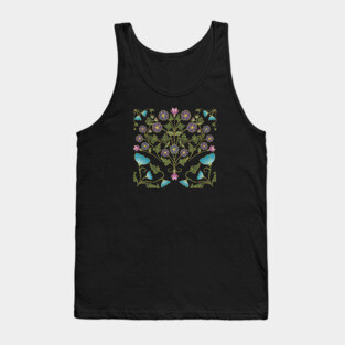 Art Nouveau Morning Glory Garden Tank Top
