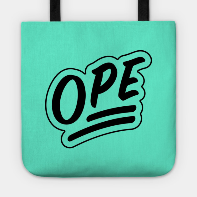 Ope - Black Line Tote by allisawr