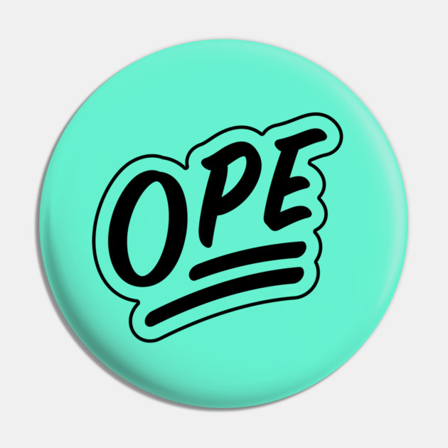 Ope - Black Line Pin by allisawr