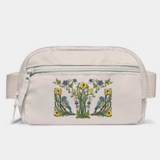Art Nouveau Bluebirds, Sunflowers And Daffodils Bag