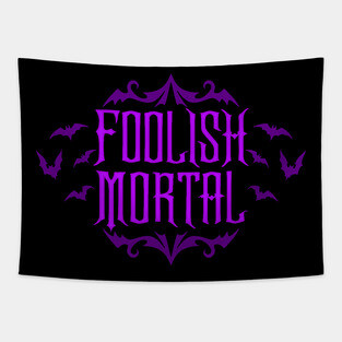 Foolish Mortal Purple Tapestry