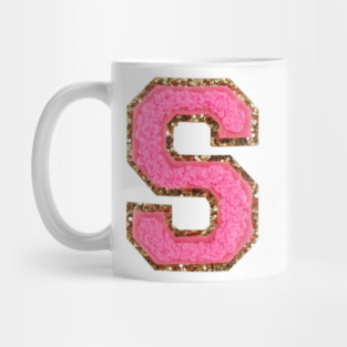 Preppy S Letter Mug