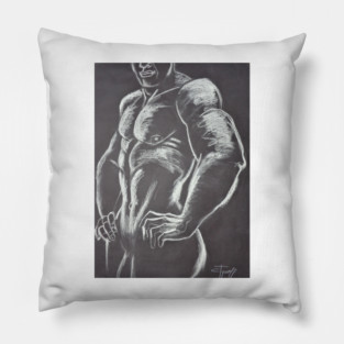 Man Nude Figure 2 Pillow
