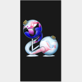 Genderfluid And Transgender Pride Potion Posters and Art