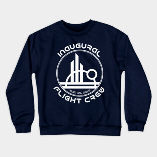 Inaugural Flight Crew, East - White Crewneck Sweatshirt
