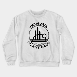 Inaugural Flight Crew, East - Black Crewneck Sweatshirt