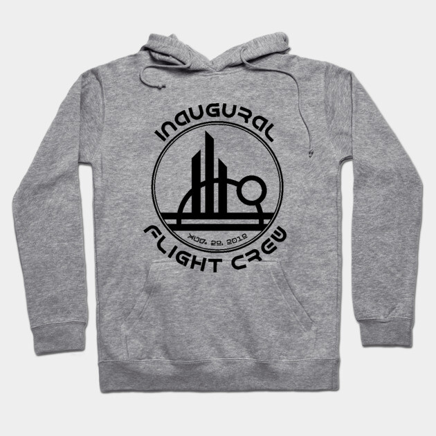 Inaugural Flight Crew, East - Black Hoodie by Heyday Threads