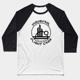 Inaugural Flight Crew, East - Black Baseball T-Shirt