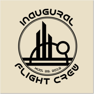 Inaugural Flight Crew, East - Black Posters and Art