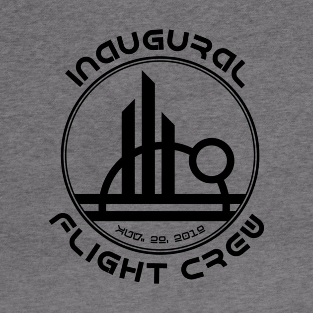 Inaugural Flight Crew, East - Black by Heyday Threads