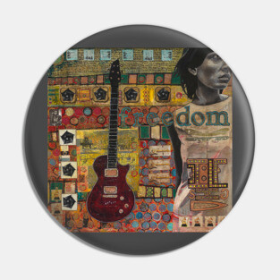 Freedom Guitar Pin
