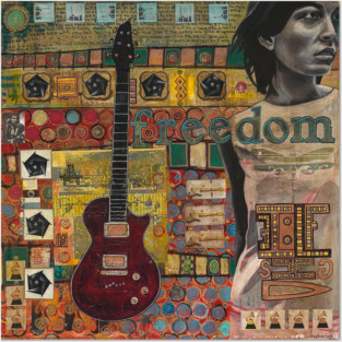 Freedom Guitar Posters and Art