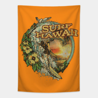 Surf Hawaii 1987 Tapestry