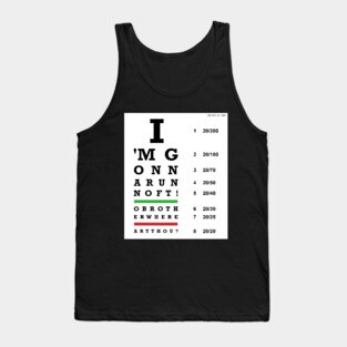 O Brother Where Art Thou Eye Chart Tank Top