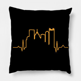 PITTSBURGH HEARTBEAT Pillow