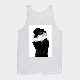 Jewish boy hiding his face Tank Top