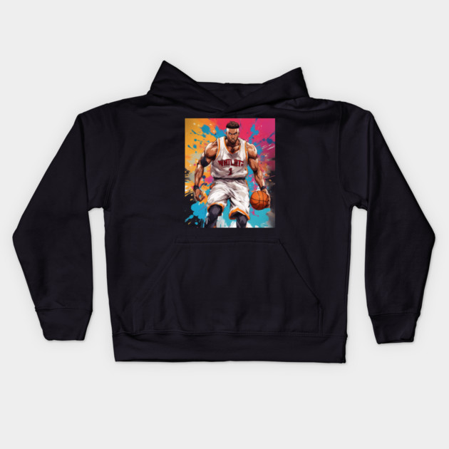basketball shoe Kids Hoodie by animegirlnft