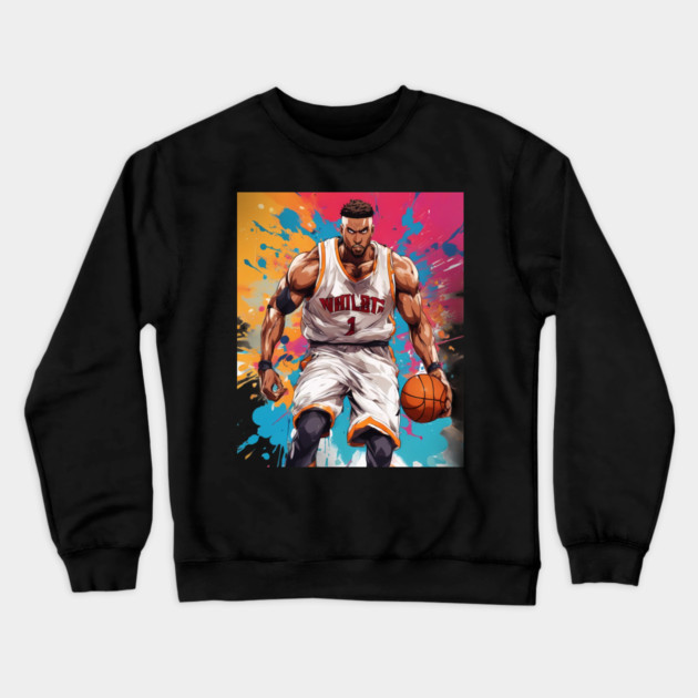basketball shoe Crewneck Sweatshirt by animegirlnft