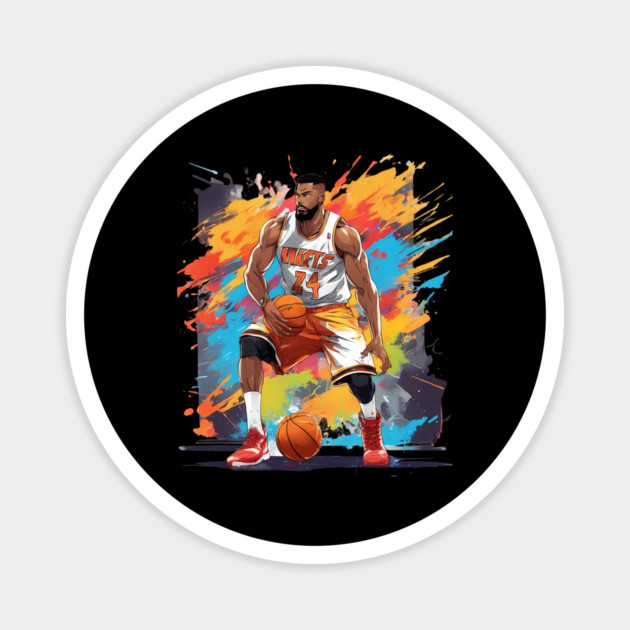 basketball jersey Magnet by animegirlnft
