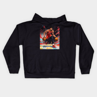 basketball court Kids Hoodie