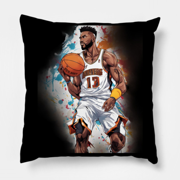 basketball star Pillow by animegirlnft