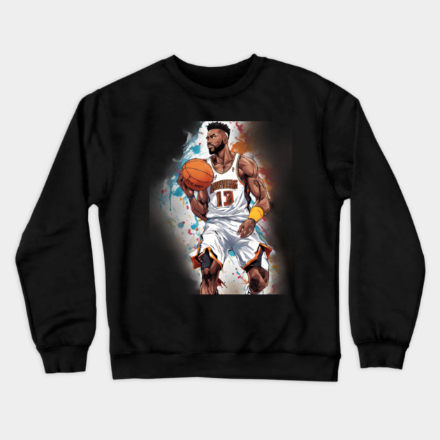 basketball star Crewneck Sweatshirt by animegirlnft