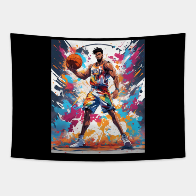 basketball net Tapestry by animegirlnft
