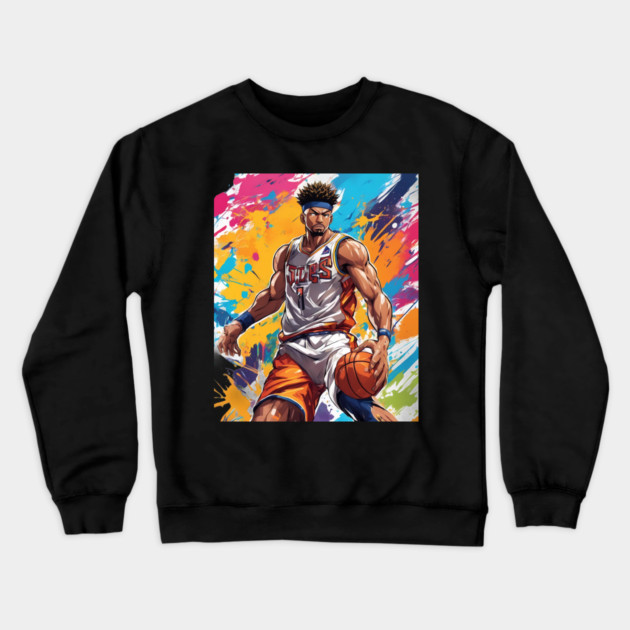 baskeball league Crewneck Sweatshirt by animegirlnft