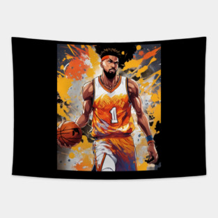 baskeball match Tapestry