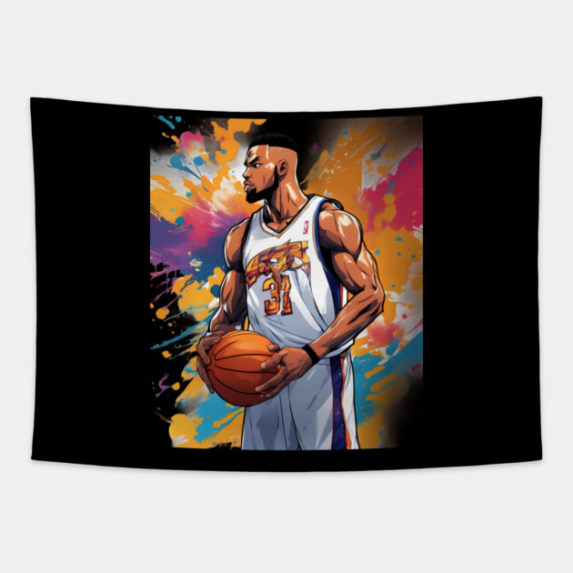 basketball ball Tapestry by animegirlnft