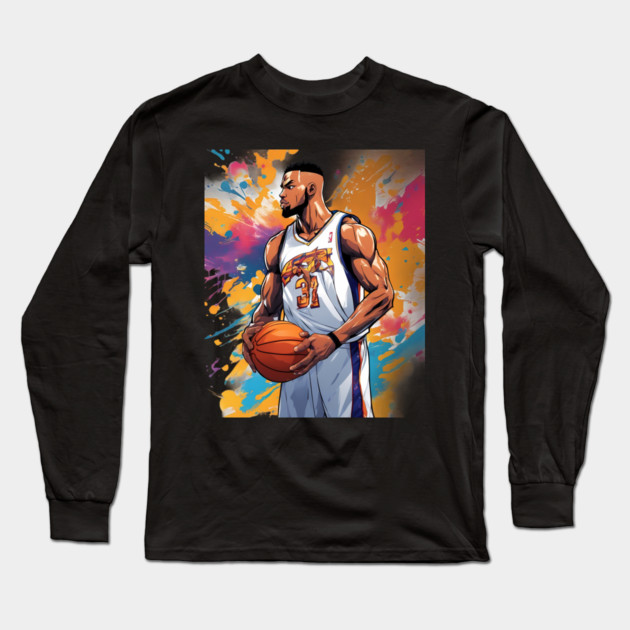 basketball ball Long Sleeve T-Shirt by animegirlnft