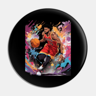 kids basketball Pin