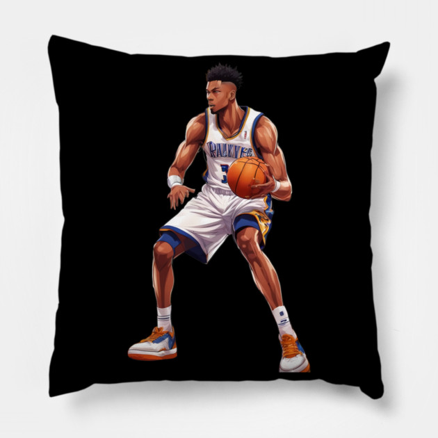 famous basketball player Pillow by animegirlnft