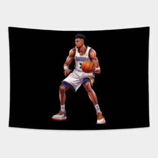 famous basketball player Tapestry