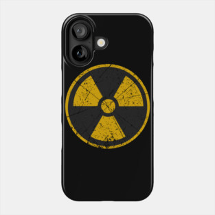 Radiation Warning Sign Vintage Phone Case