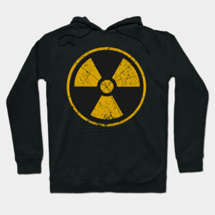 Radiation Warning Sign Vintage Hoodie