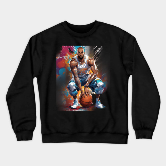 indoor basketball Crewneck Sweatshirt by animegirlnft