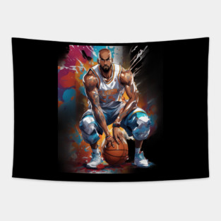 indoor basketball Tapestry