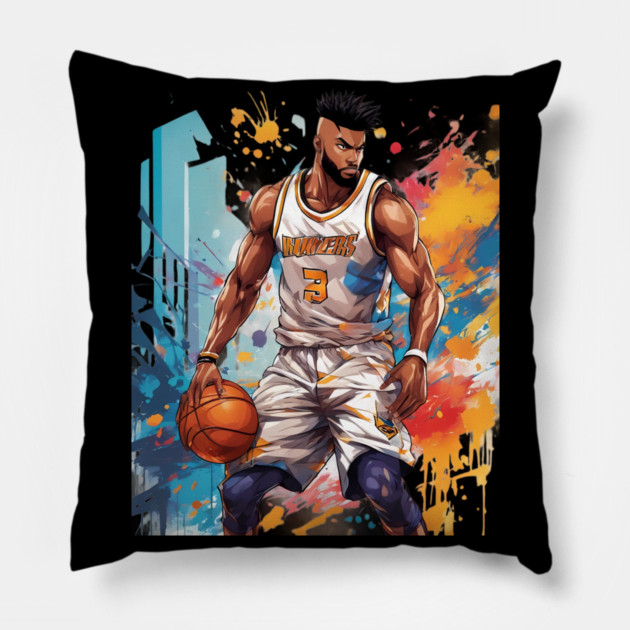 basketball film Pillow by animegirlnft
