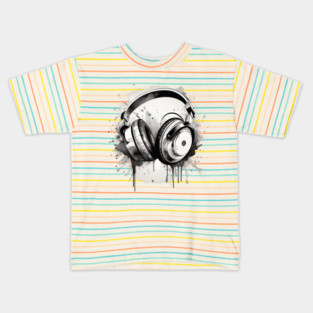 Headphones Kids T-Shirt