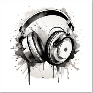 Headphones Posters and Art