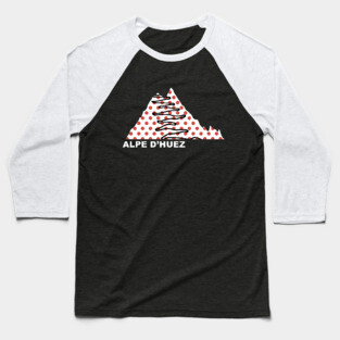 Alpe d'Huez - KOM Baseball T-Shirt