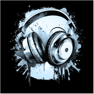 Headphones Posters and Art