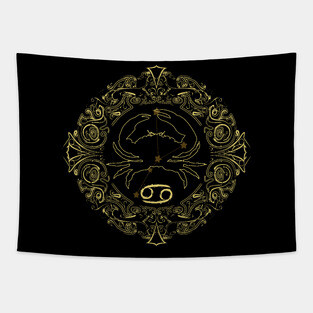 Zodiac Sign Cancer Tapestry