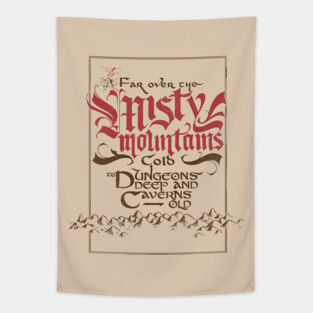 Misty Mountains Tapestry