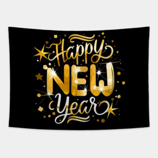 Happy New Year Tapestry